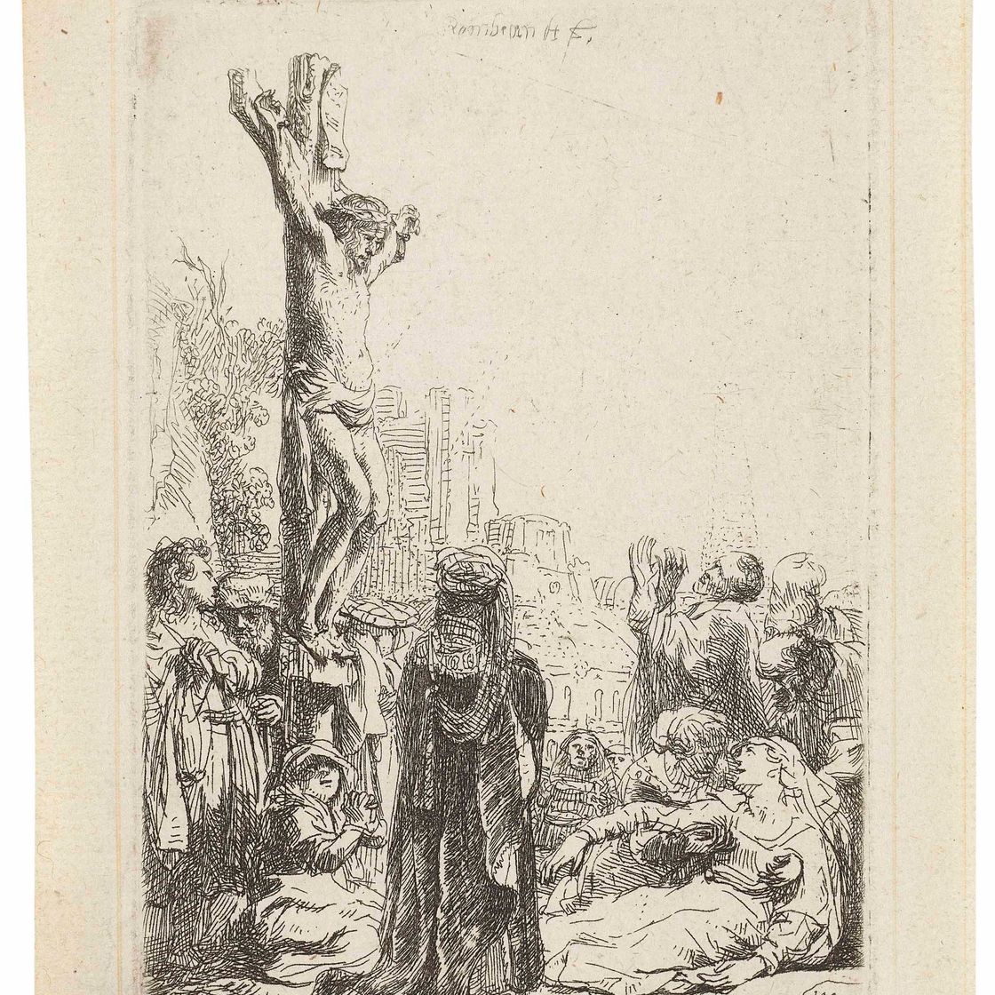 Rembrandt van Rijn — Распятие: маленькая тарелочка