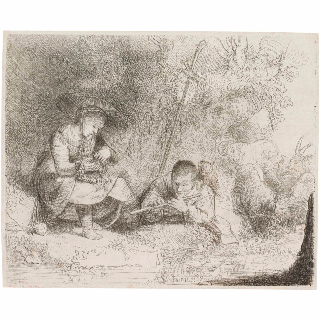 Rembrandt van Rijn — Флейтист ("Het Uilenspiegeltje")