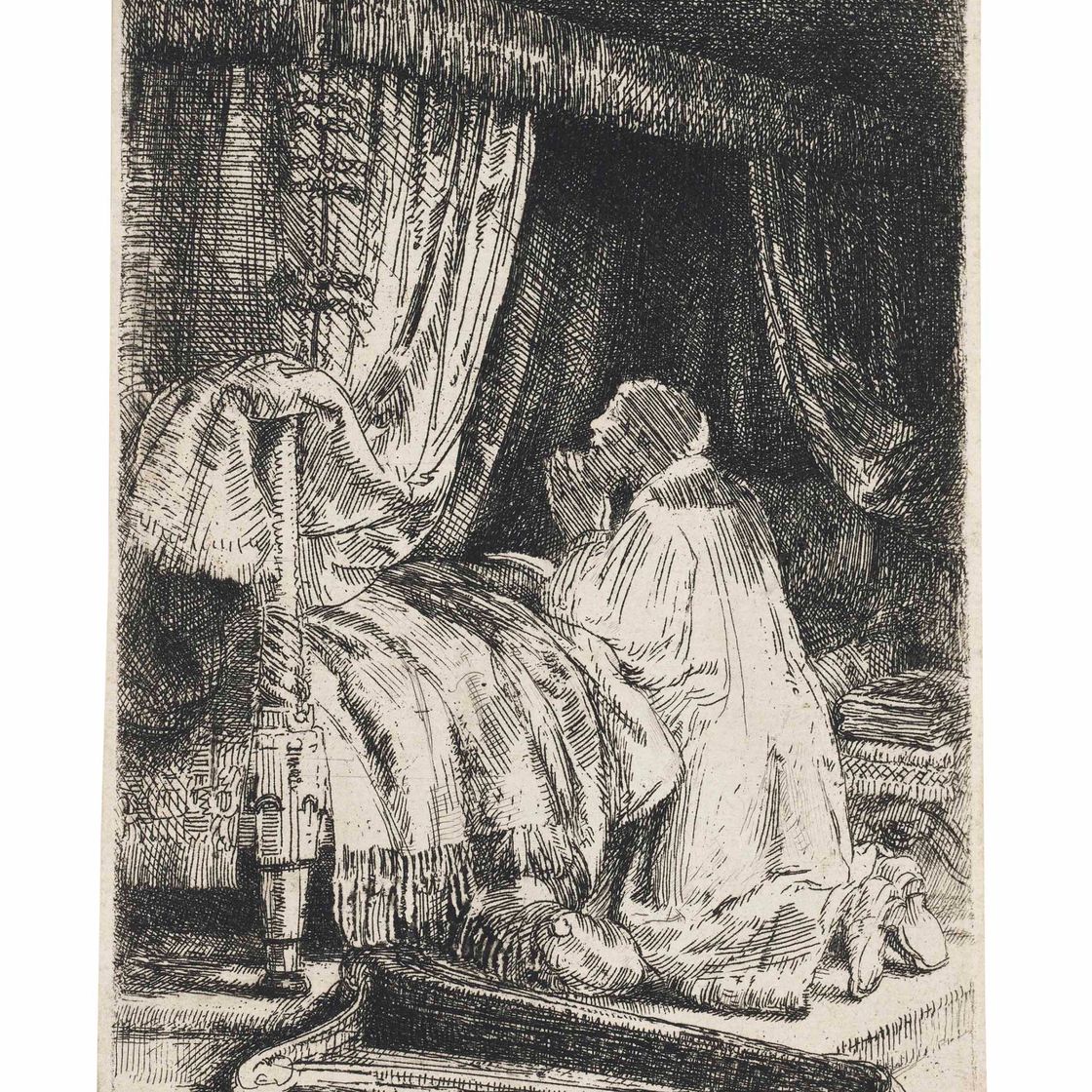 Rembrandt van Rijn — Давид во время молитвы