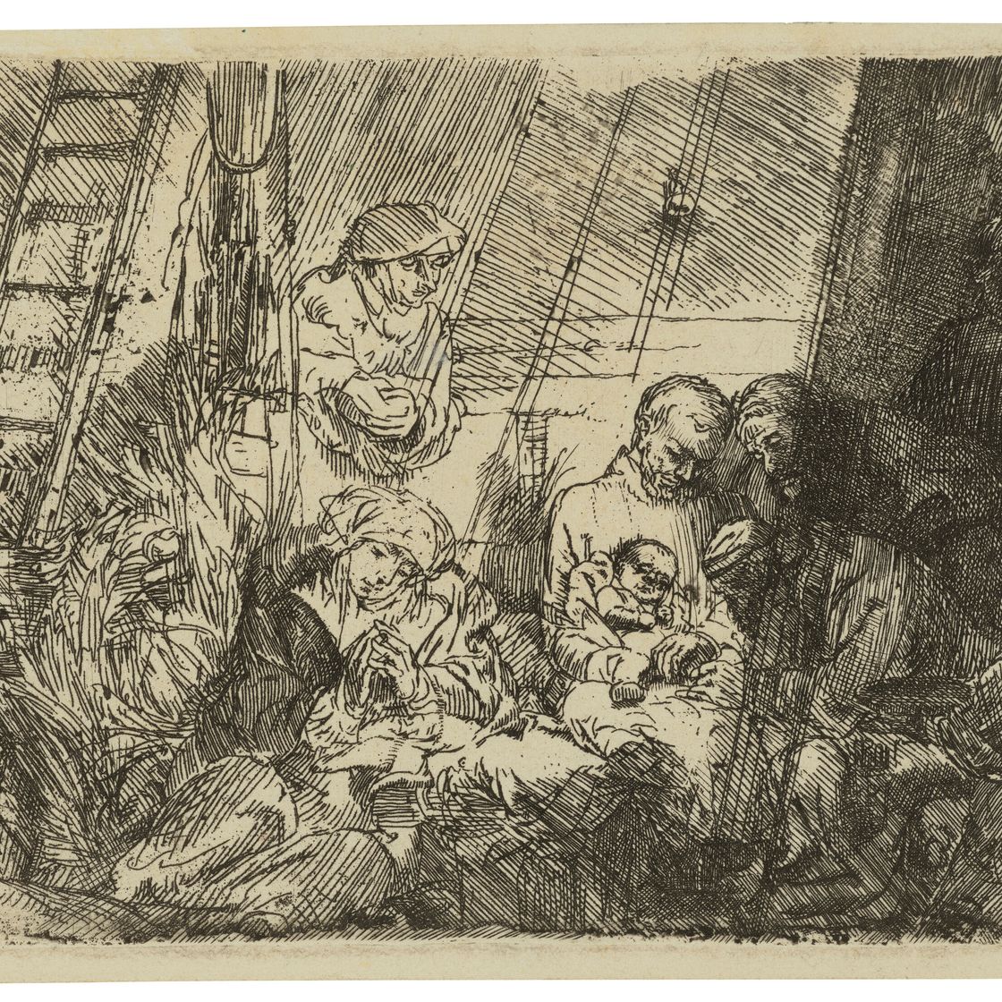 Rembrandt van Rijn — Обрезание в конюшне