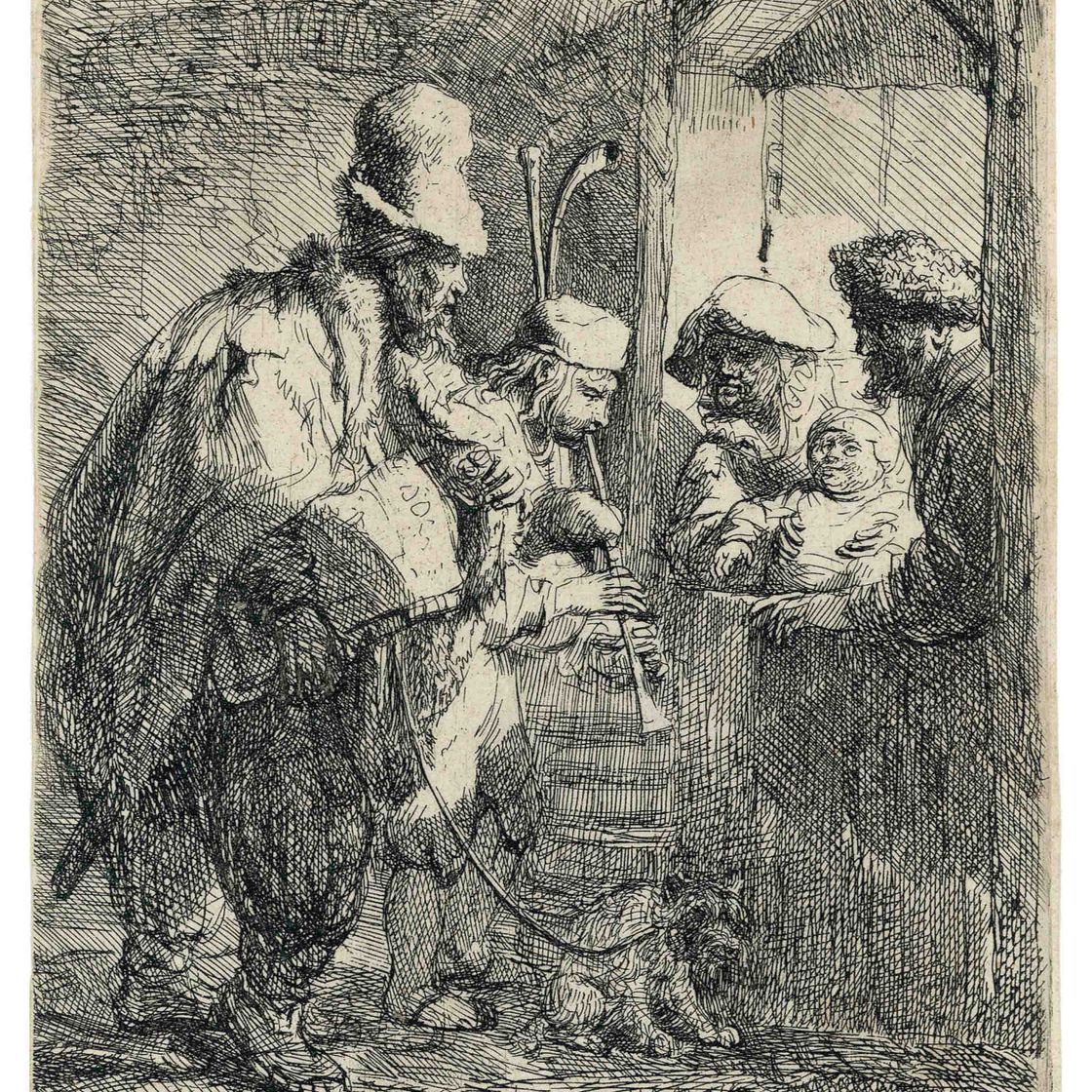 Rembrandt van Rijn — "Бродячие музыканты" (В., Зал. 119; Н. 142)