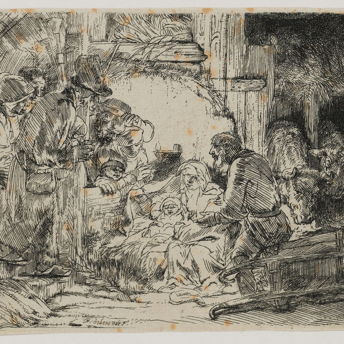 Rembrandt van Rijn — Бегство в Египет: переправа через ручей, изображение 4