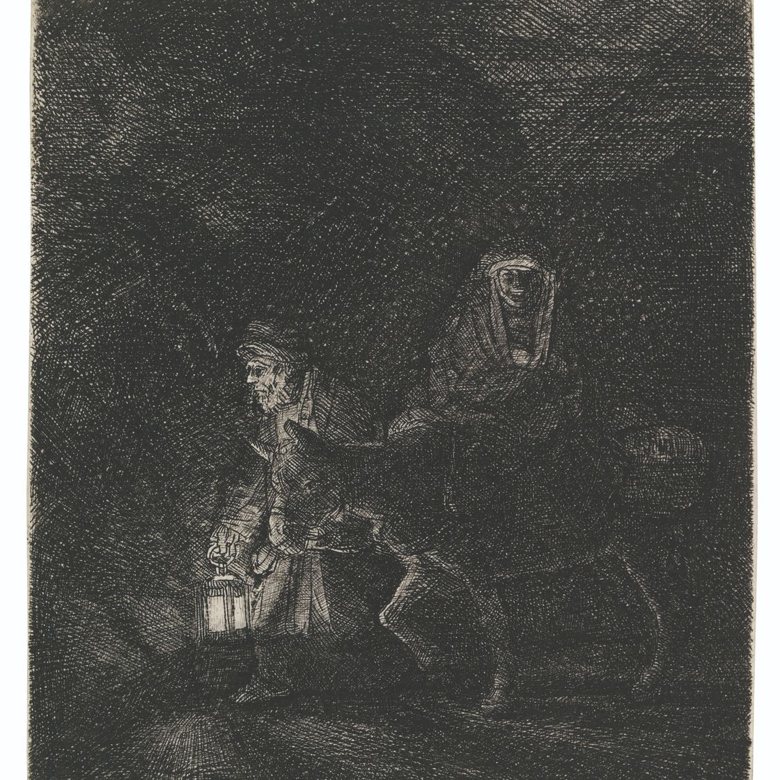 Rembrandt van Rijn — Полет в Египет: Ночной репортаж