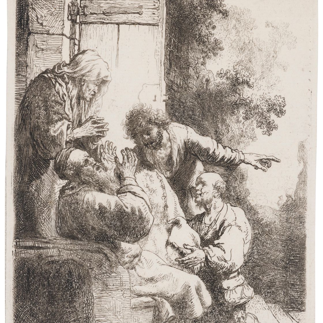 Rembrandt van Rijn — Плащ Иосифа, принесенный Иакову