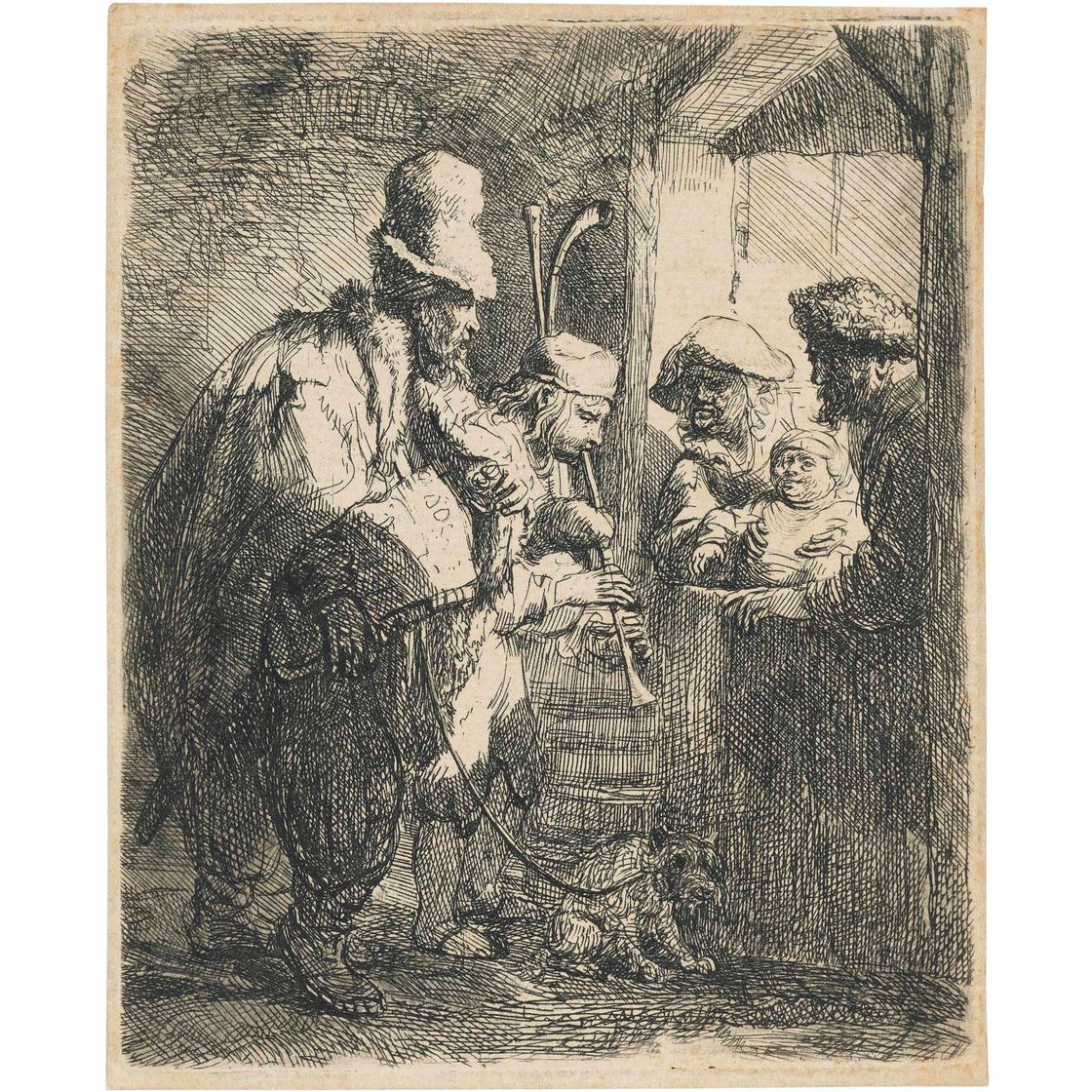 Rembrandt van Rijn — Бродячие музыканты