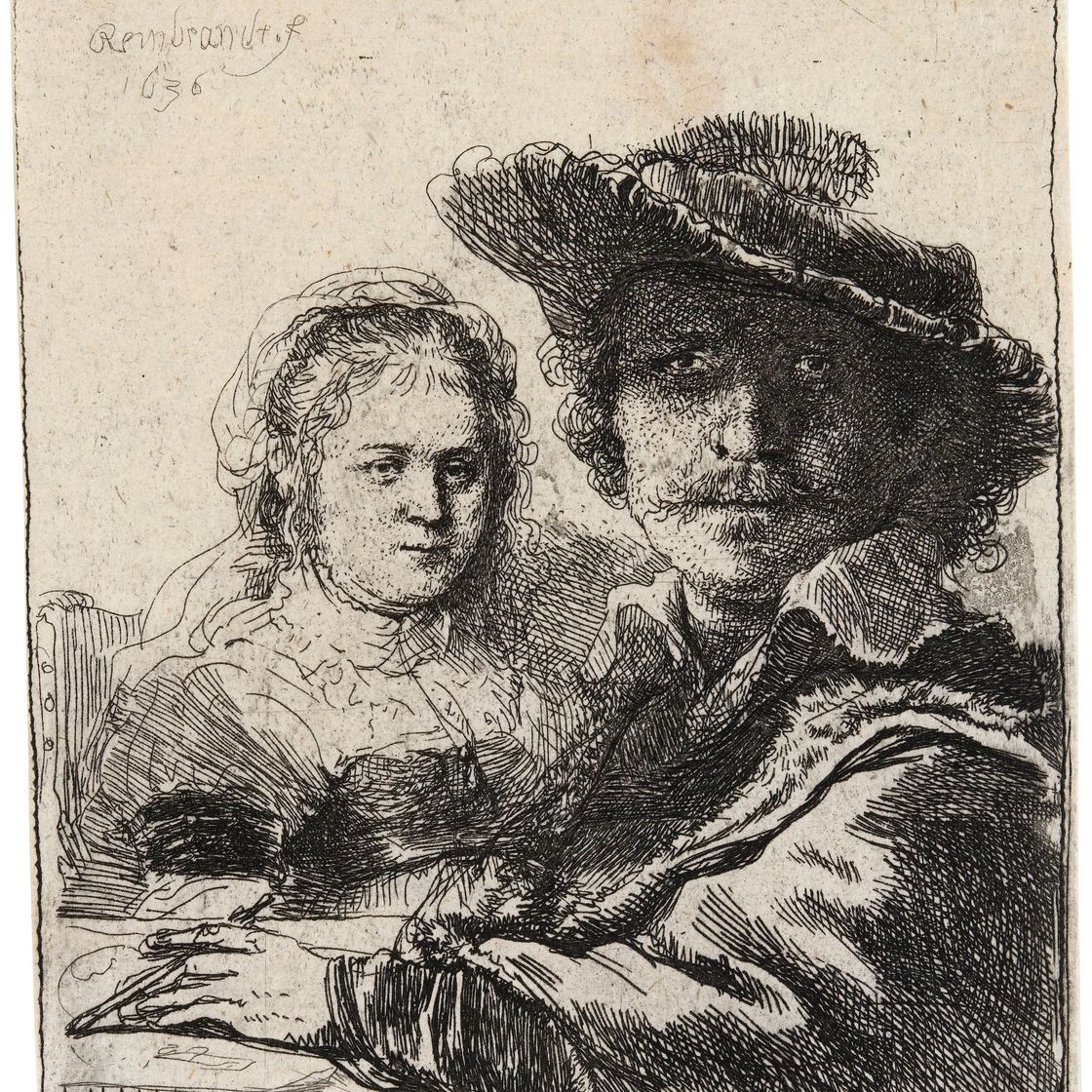 Rembrandt van Rijn — Автопортрет с Саскией