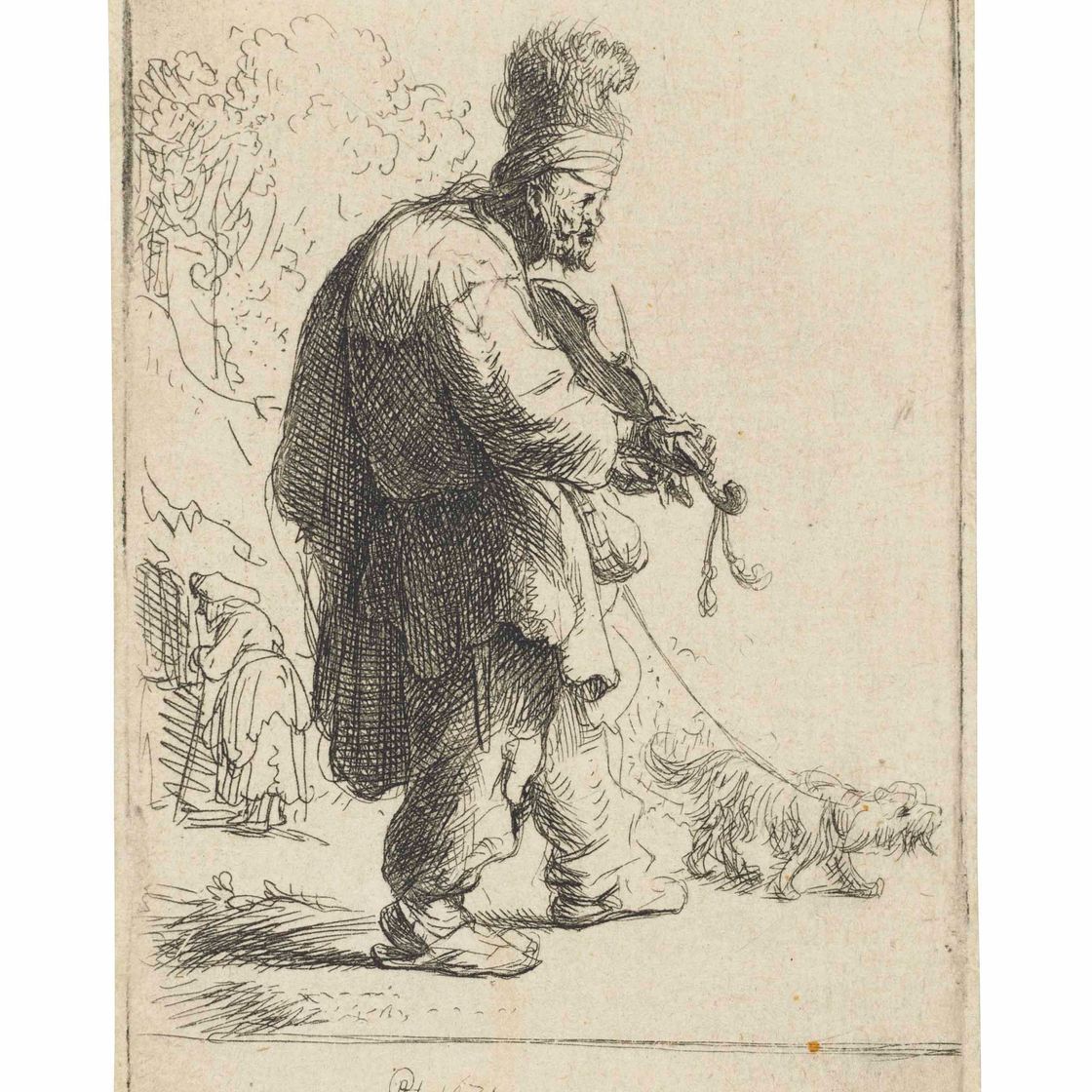 Rembrandt van Rijn — Слепой скрипач