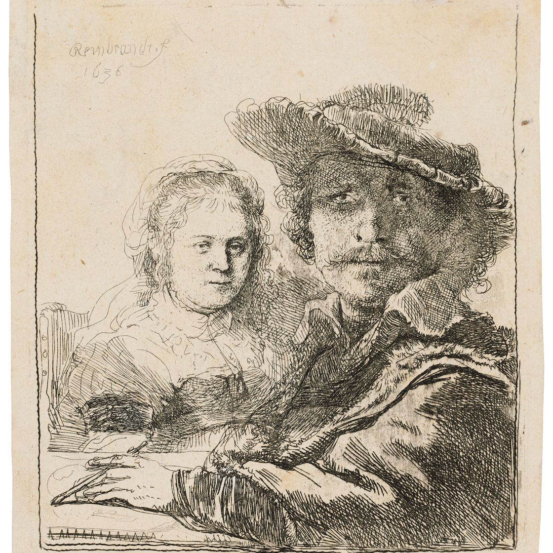 Rembrandt van Rijn — Автопортрет с Саскией