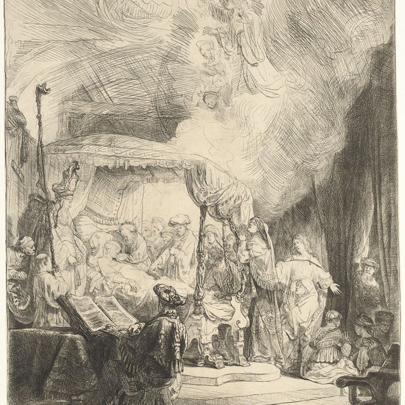 Rembrandt van Rijn — Смерть Пресвятой Девы (Б., Зал. 99; Н. 161)