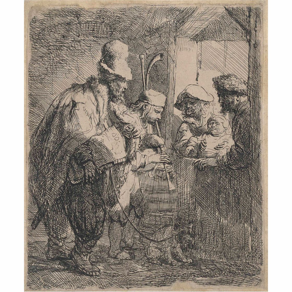 Rembrandt van Rijn — Бродячие музыканты
