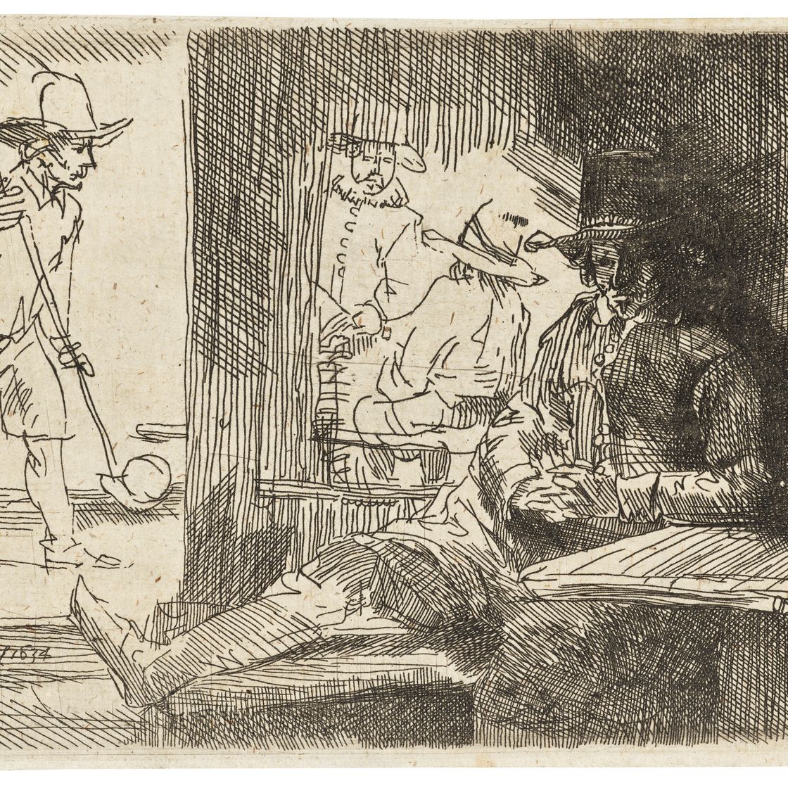 Rembrandt van Rijn — Игрок в рингбол (‘Het Klosbaantje’)