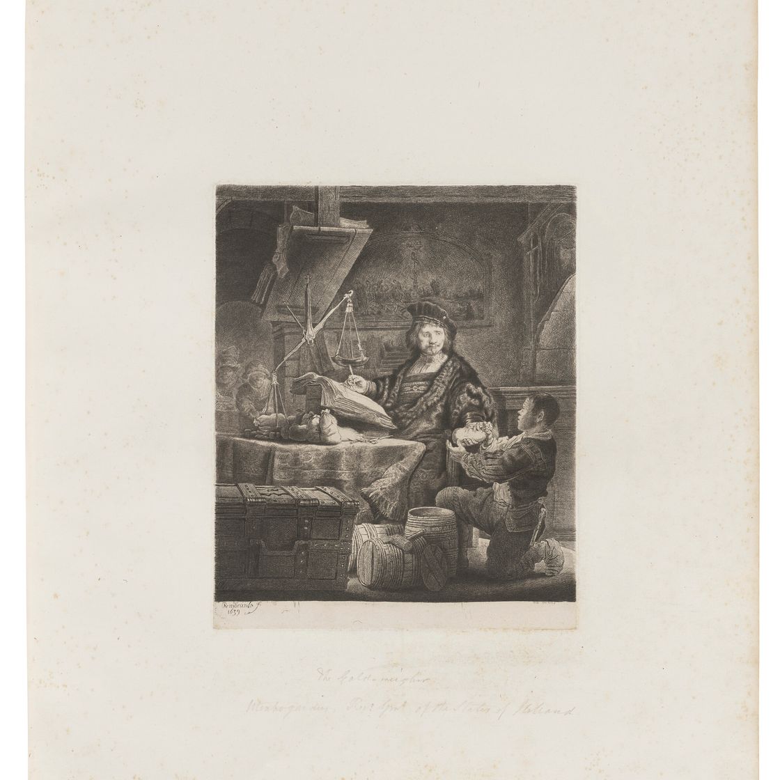 Rembrandt van Rijn — Работы капитана Уильяма Бейли - по мотивам картин и рисунков величайших мастеров, изображение 7