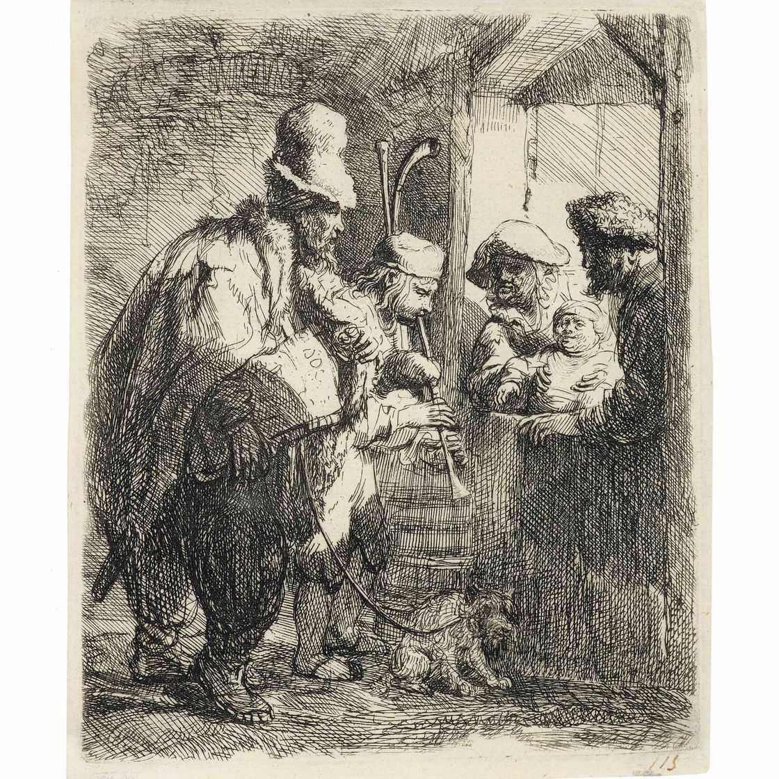 Rembrandt van Rijn — Бродячие музыканты