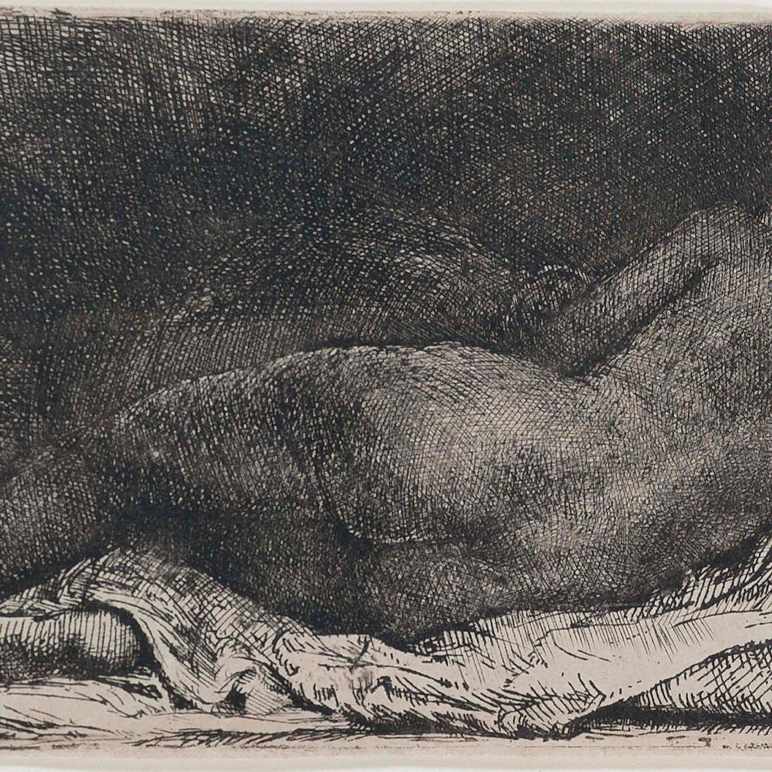 Rembrandt van Rijn — Лежащая негритянка (Барч, Холстейн 205; Хинд 299)