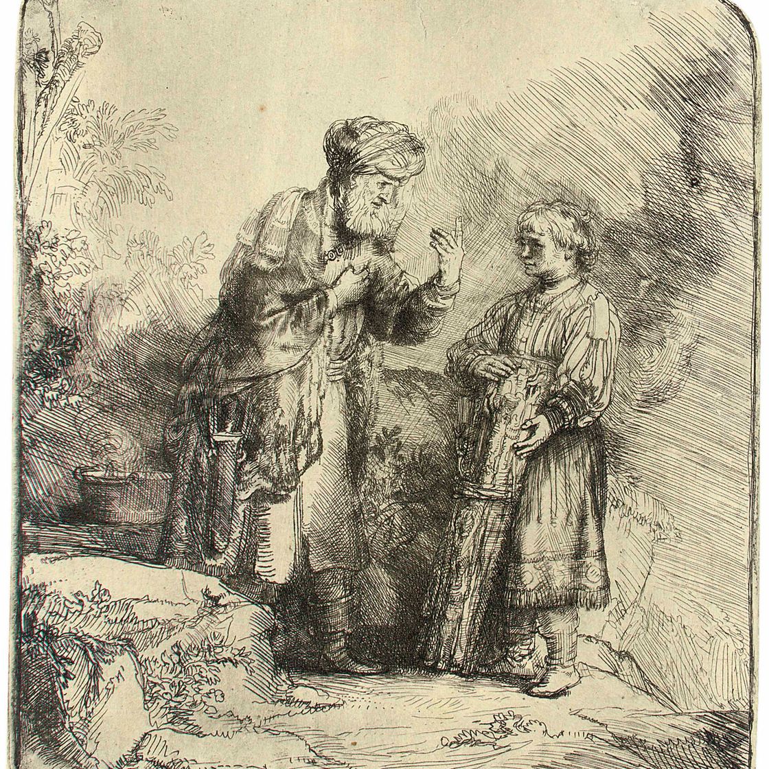 Rembrandt van Rijn — Авраам и Исаак