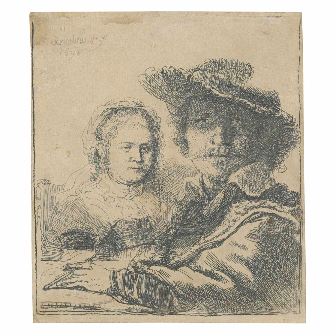 Rembrandt van Rijn — Автопортрет с Саскией