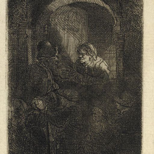 Rembrandt van Rijn — Школьный учитель (Б., стр. 128; Н. 192)