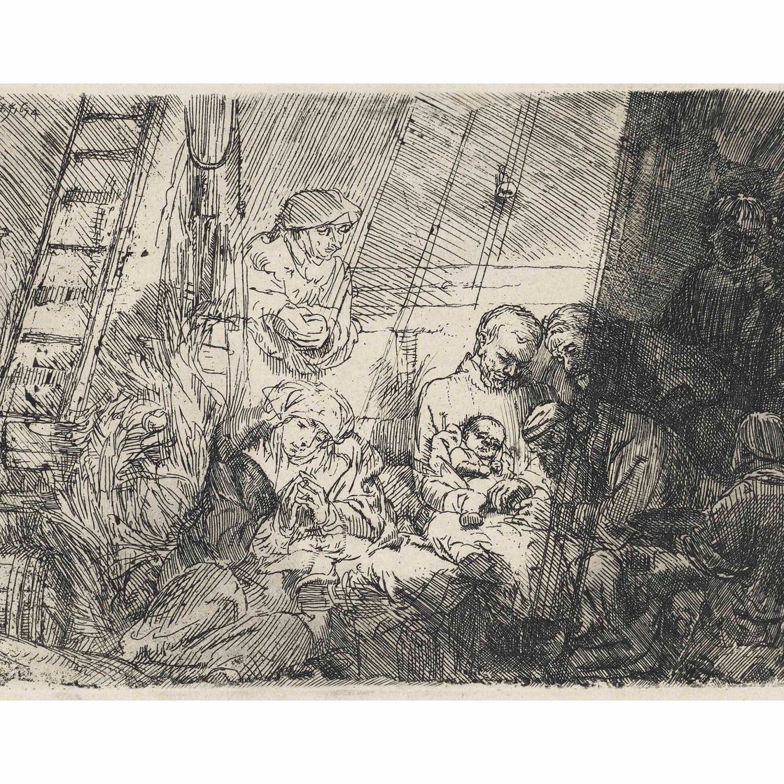 Rembrandt van Rijn — Обрезание в конюшне