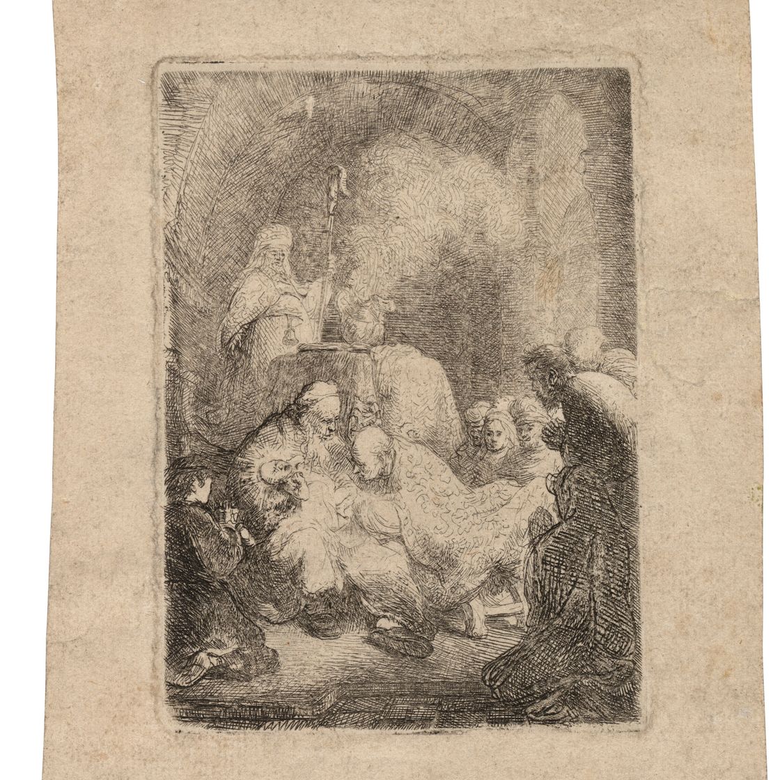 Rembrandt van Rijn — Обрезание: Маленькая пластинка