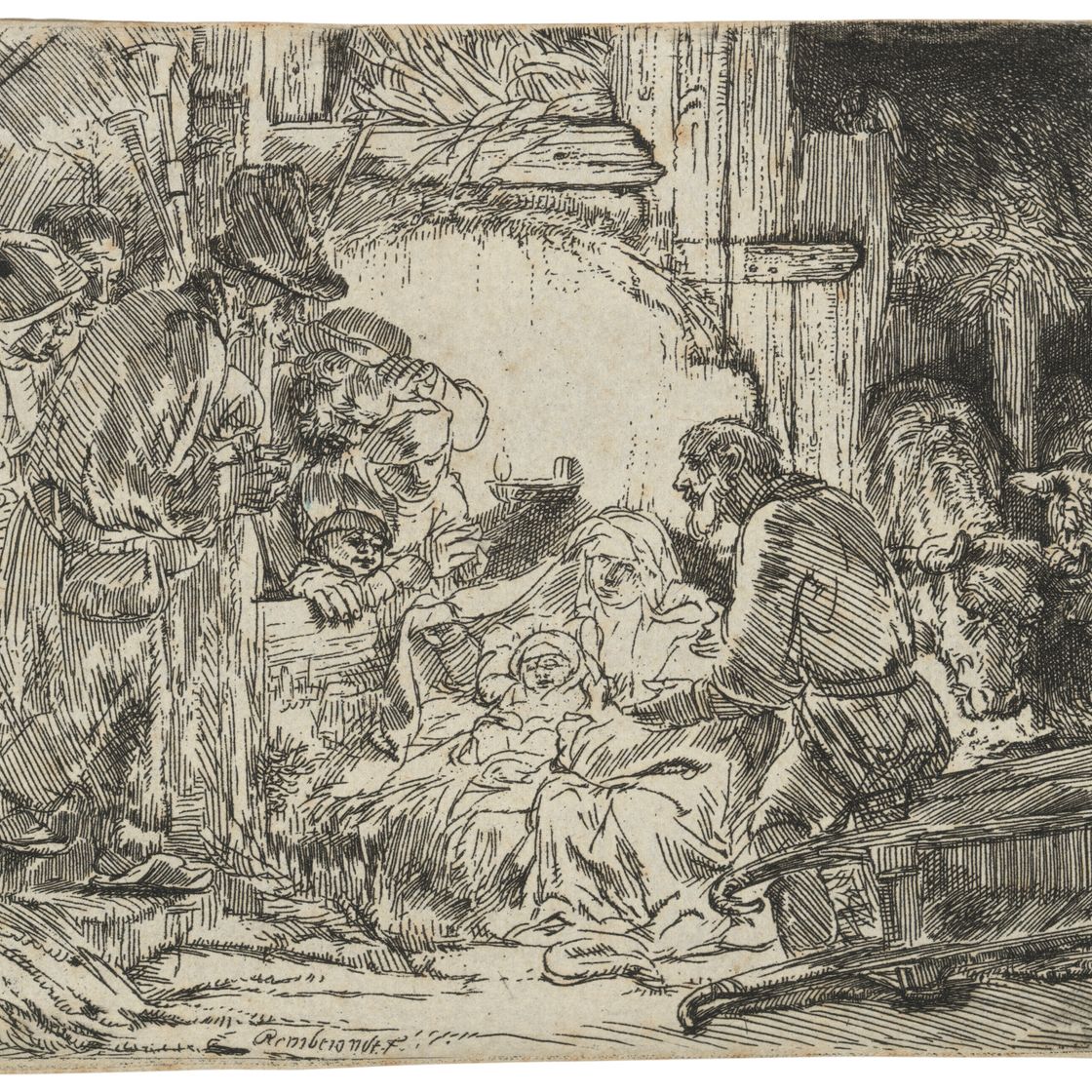 Rembrandt van Rijn — Поклонение пастухов: со светильником