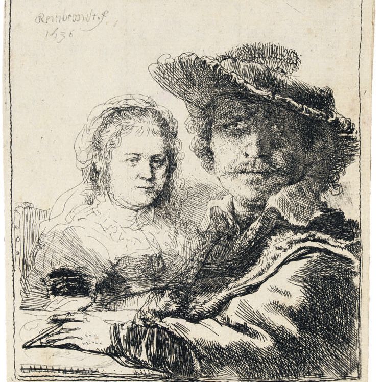 Rembrandt van Rijn — Автопортрет с Саскией (Б., Холл. 19; H. 144)