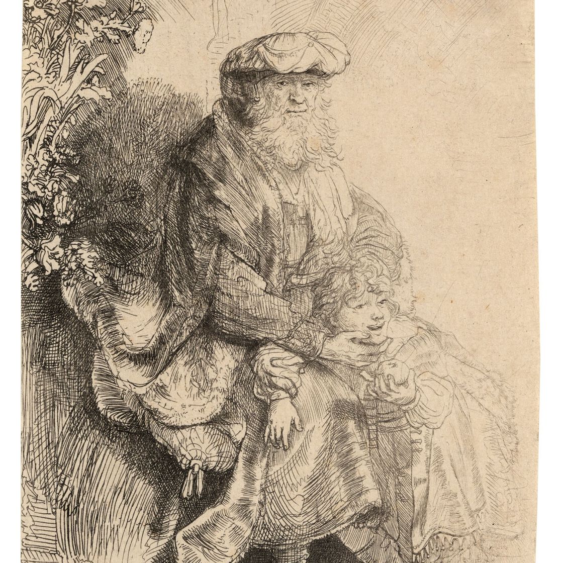 Rembrandt van Rijn — Авраам ласкает Исаака