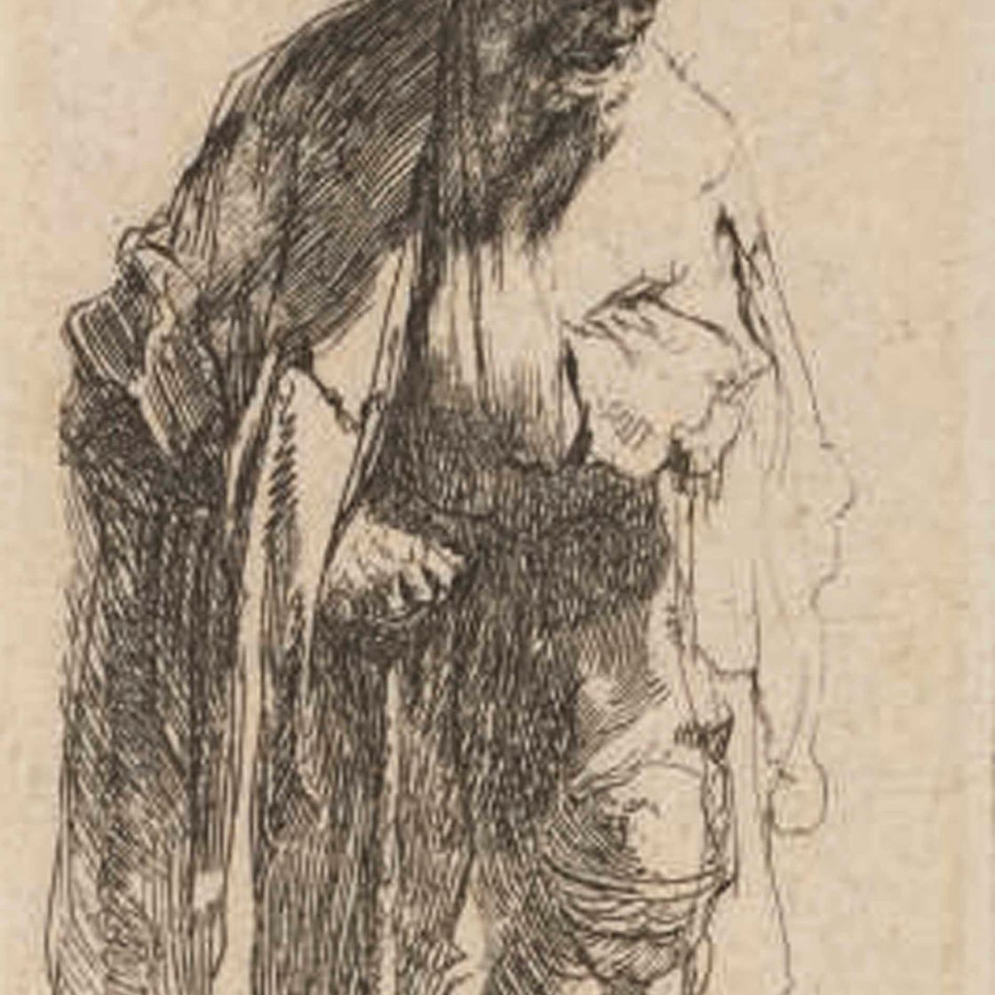 Rembrandt van Rijn — Нищий с деревянной ногой