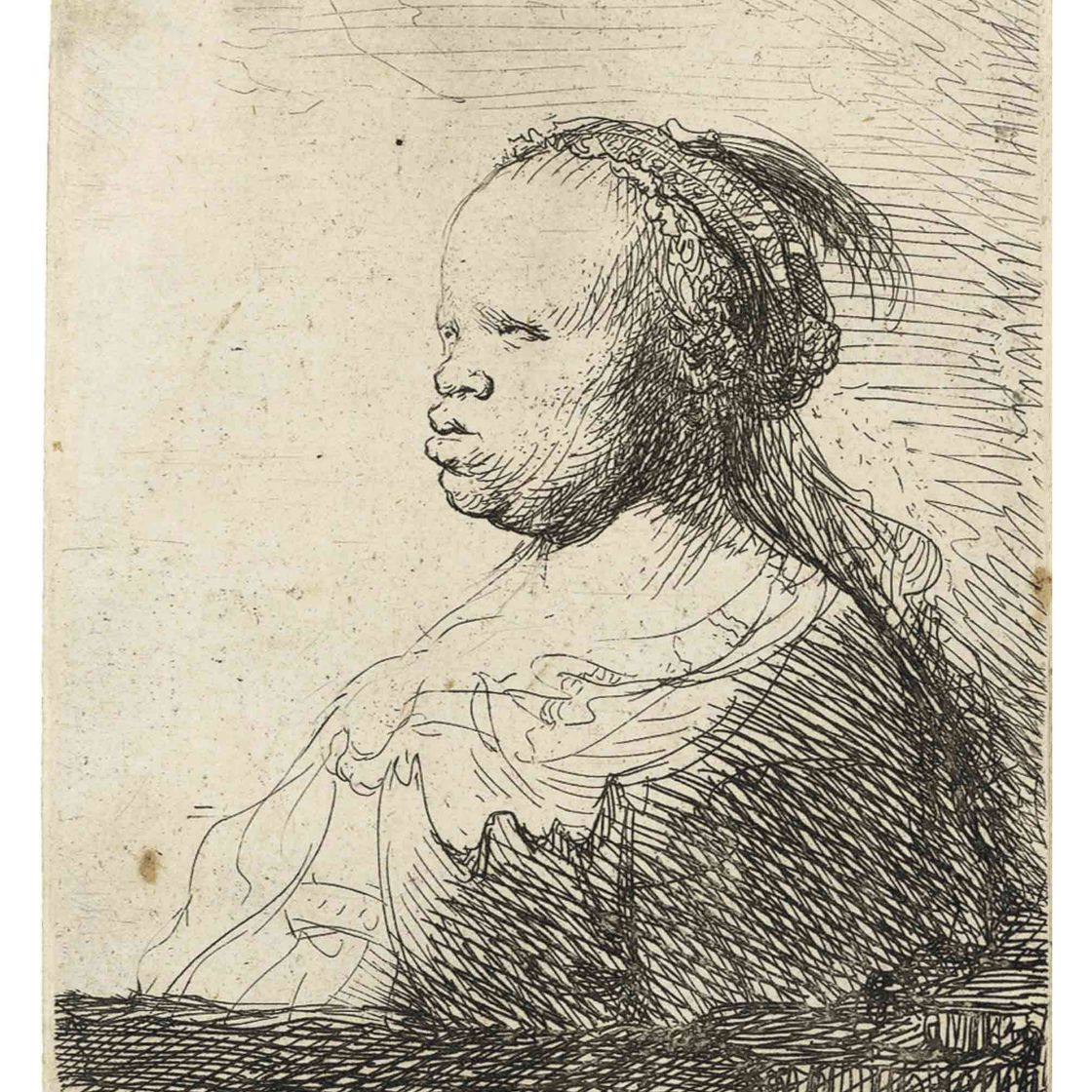 Rembrandt van Rijn — Белая негритянка (Б., Зал. 357; Н. 364)
