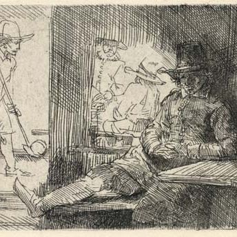 Rembrandt van Rijn — Игрок в гольф (Б., Зал. 125; Н. 272)