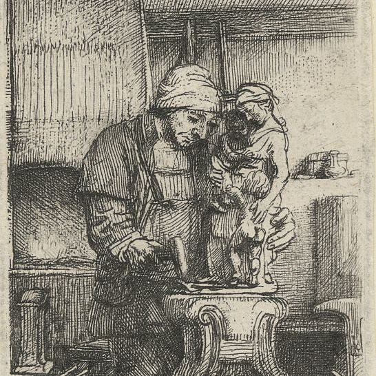 Rembrandt van Rijn — Ювелир (Барч, Холстейн, 123; Хинд, 285)