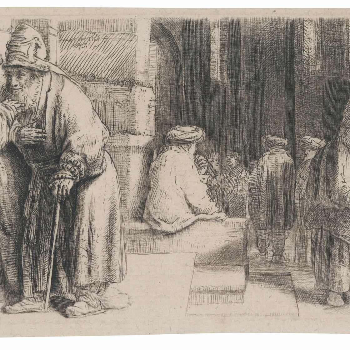 Rembrandt van Rijn — Евреи в синагоге