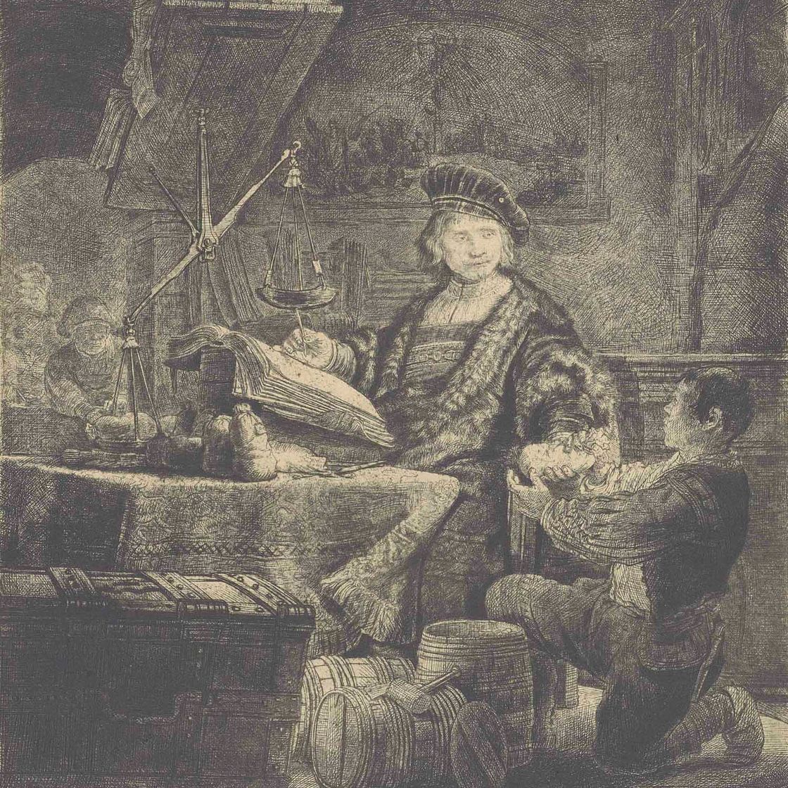 Rembrandt van Rijn — Ян Ойтенбогерт (обладатель золотого веса)