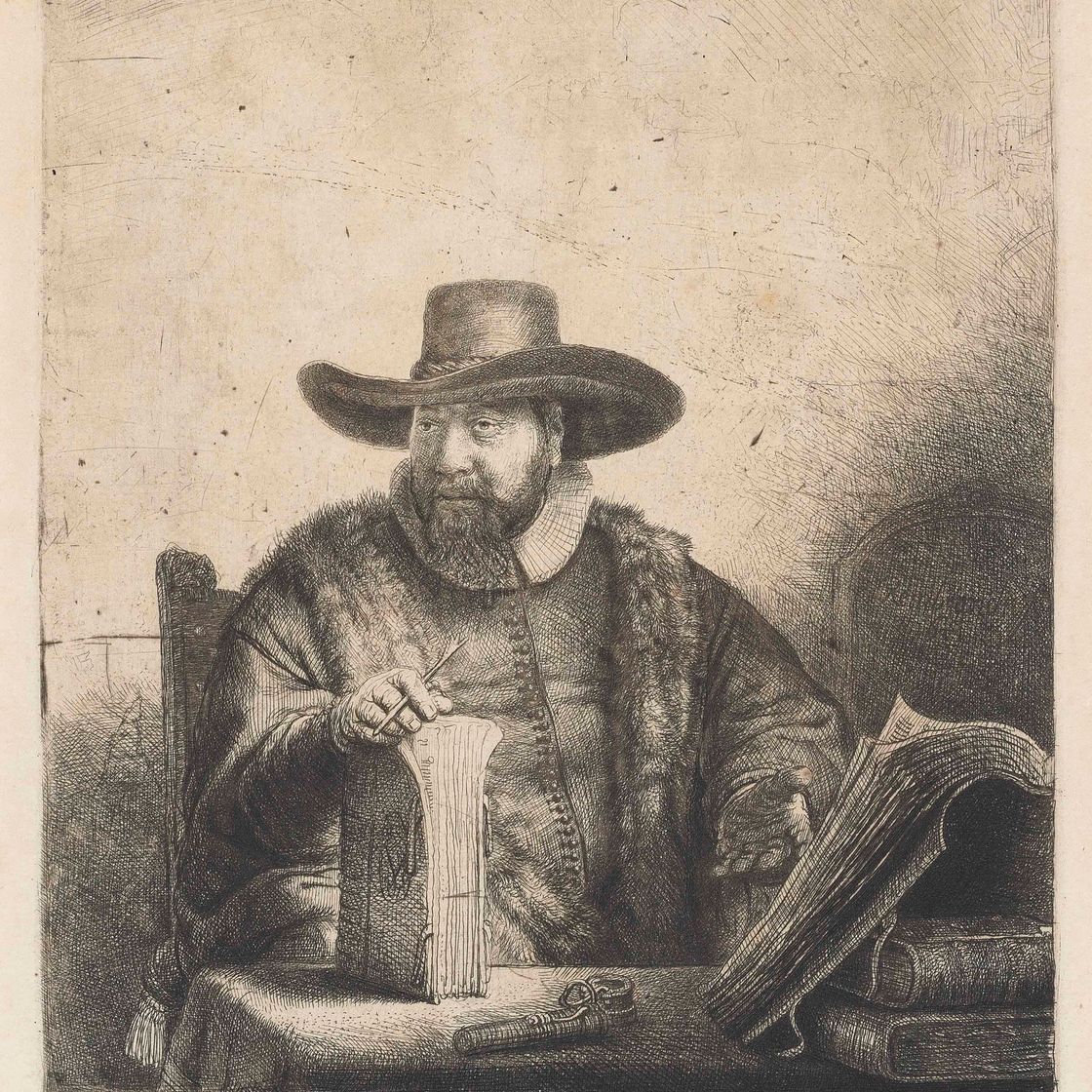 Rembrandt van Rijn — Корнелис Клаес. Ансло, проповедник