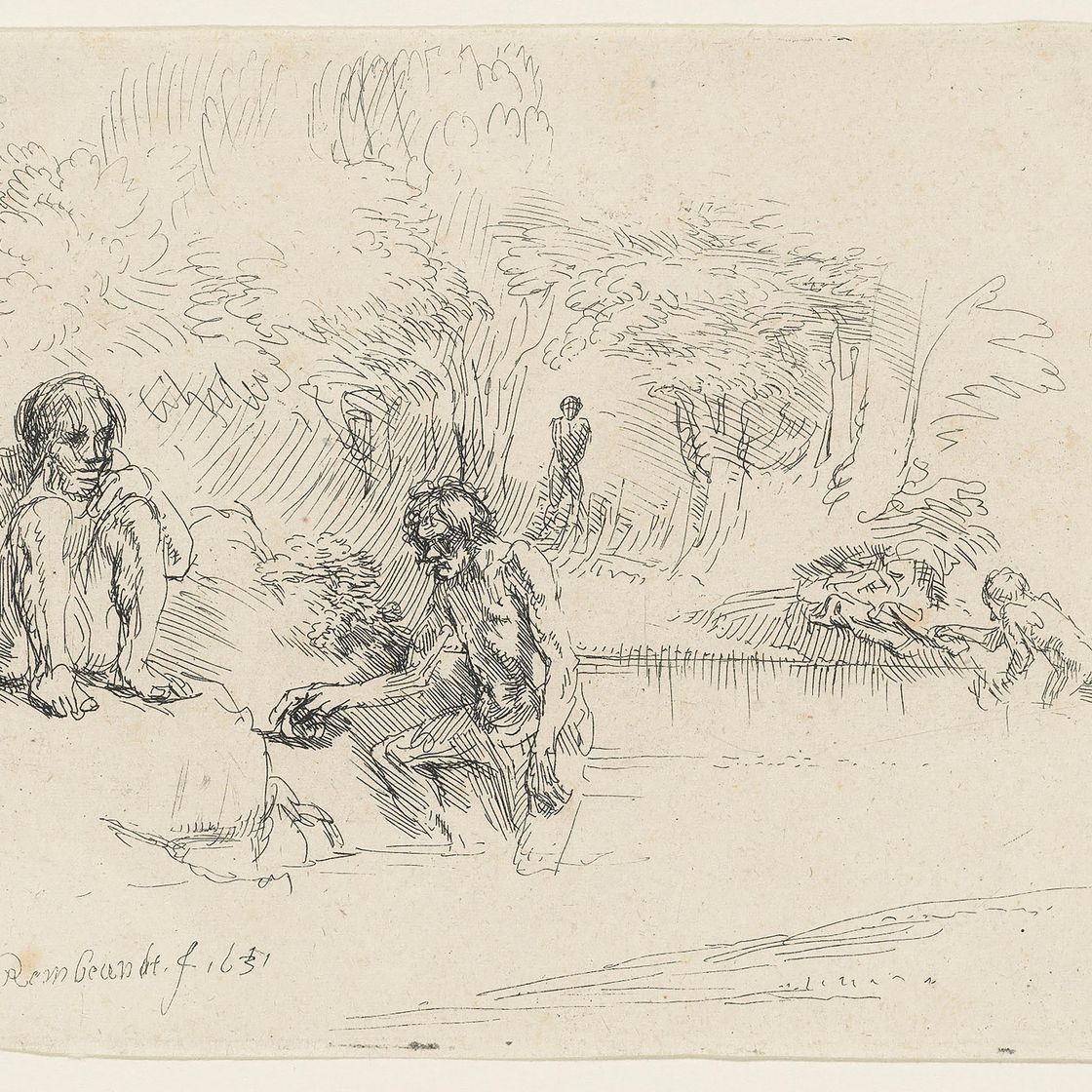 Rembrandt van Rijn — Купальщики, изображение 1