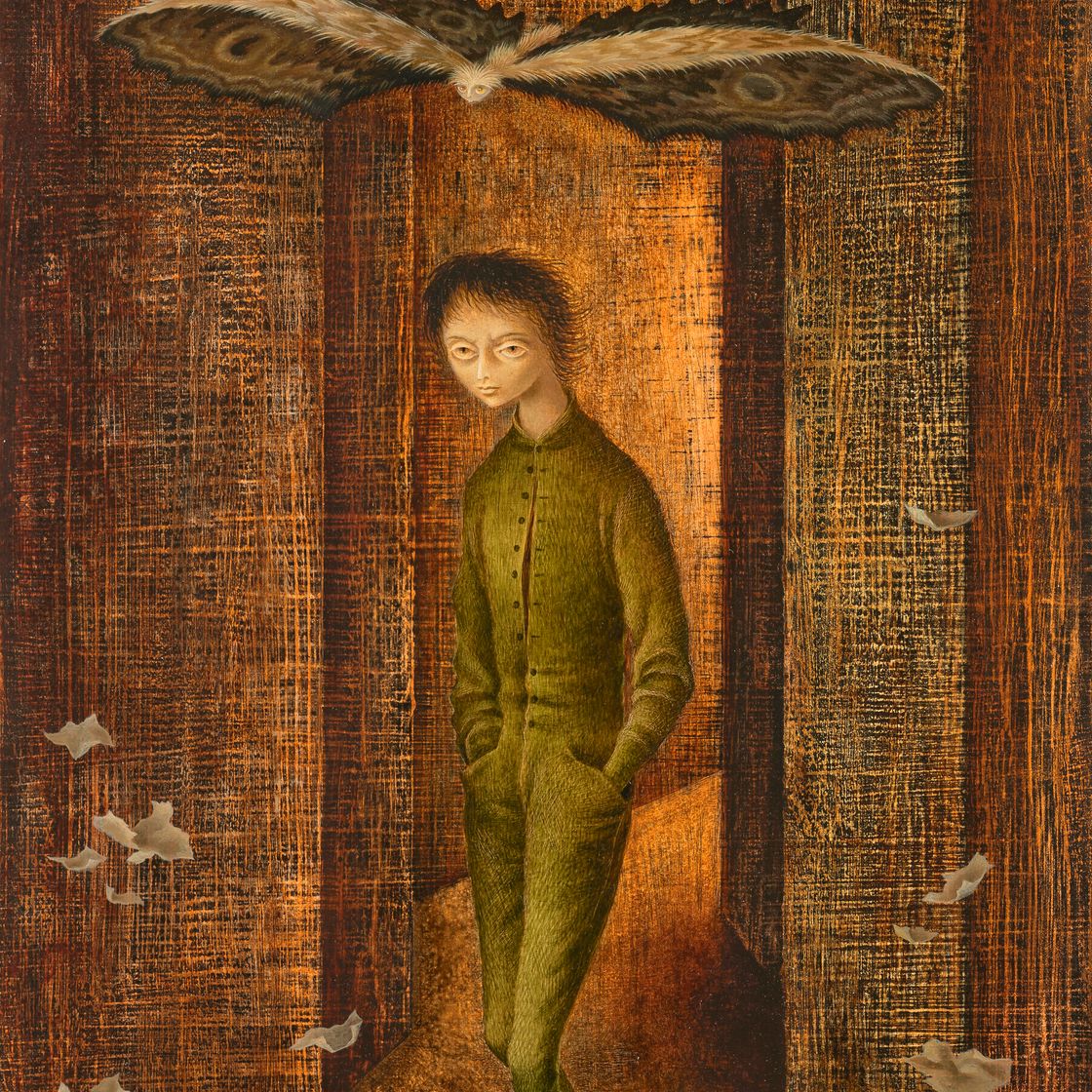 Remedios Varo — Ниньо и марипоса ( Ниньо-тристе ), изображение 1