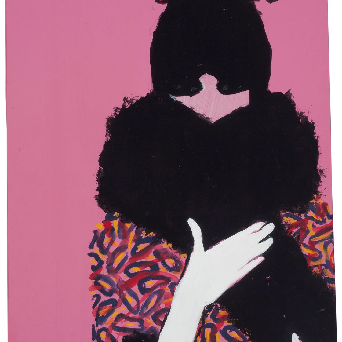 René Gruau — ЖЕНЩИНА С ВЫСОКИМ ВОРОТНИКОМ, 1963