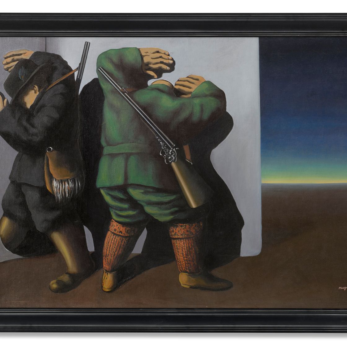 René Magritte — Охотники на ночном берегу, изображение 2
