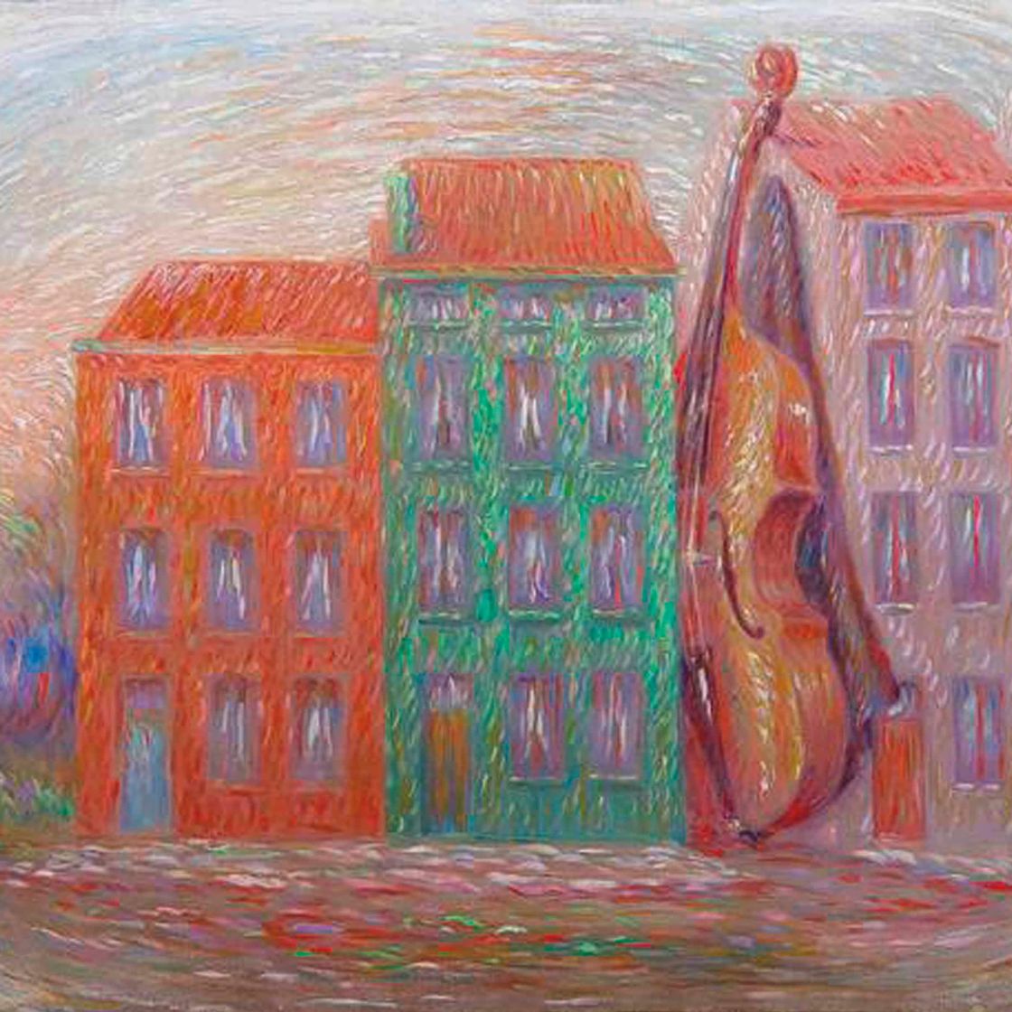 René Magritte — Изображение в стиле maison verte (Изображение с зеленым домом)