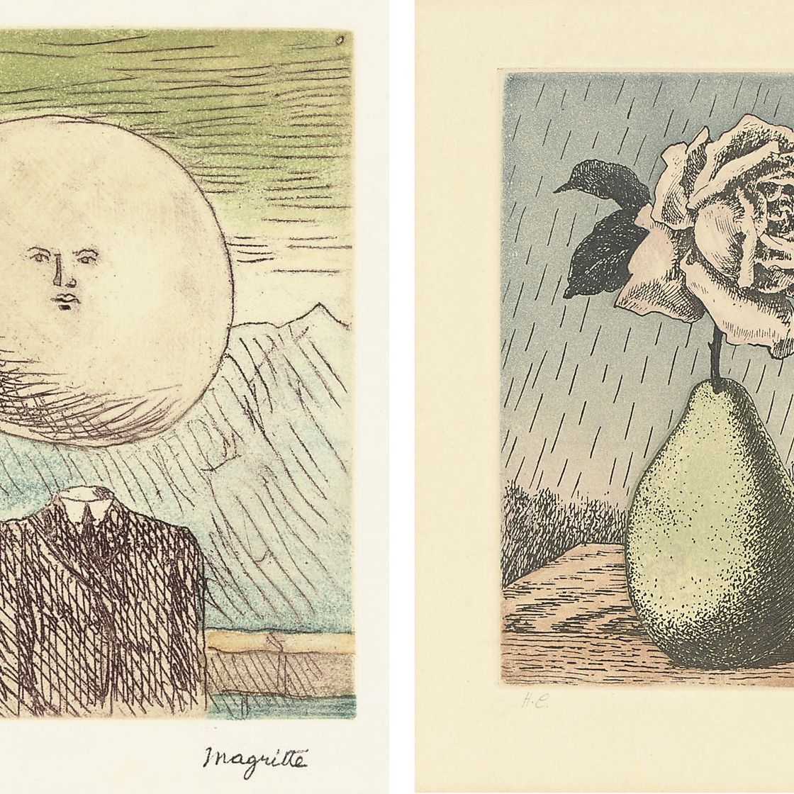 René Magritte — Без названия, из "Моих дней существования" (Каплан и Баум, 20)