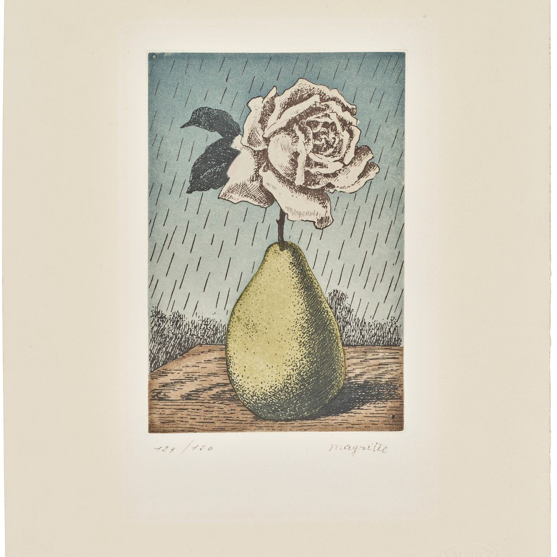 René Magritte — "Пуаре и роза" из "Моих дней существования"