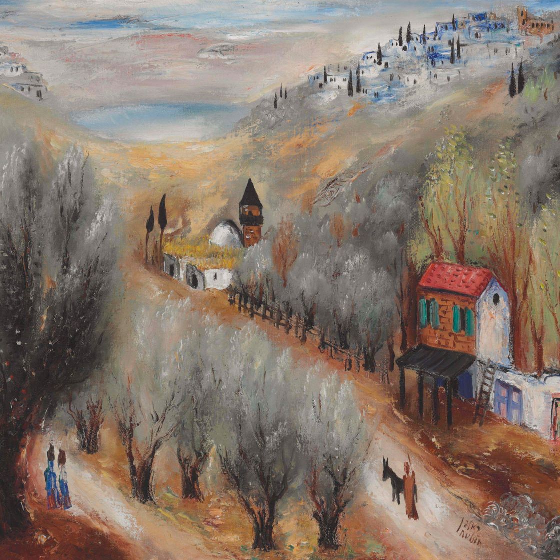 Reuven Rubin — Въезд в Цфат