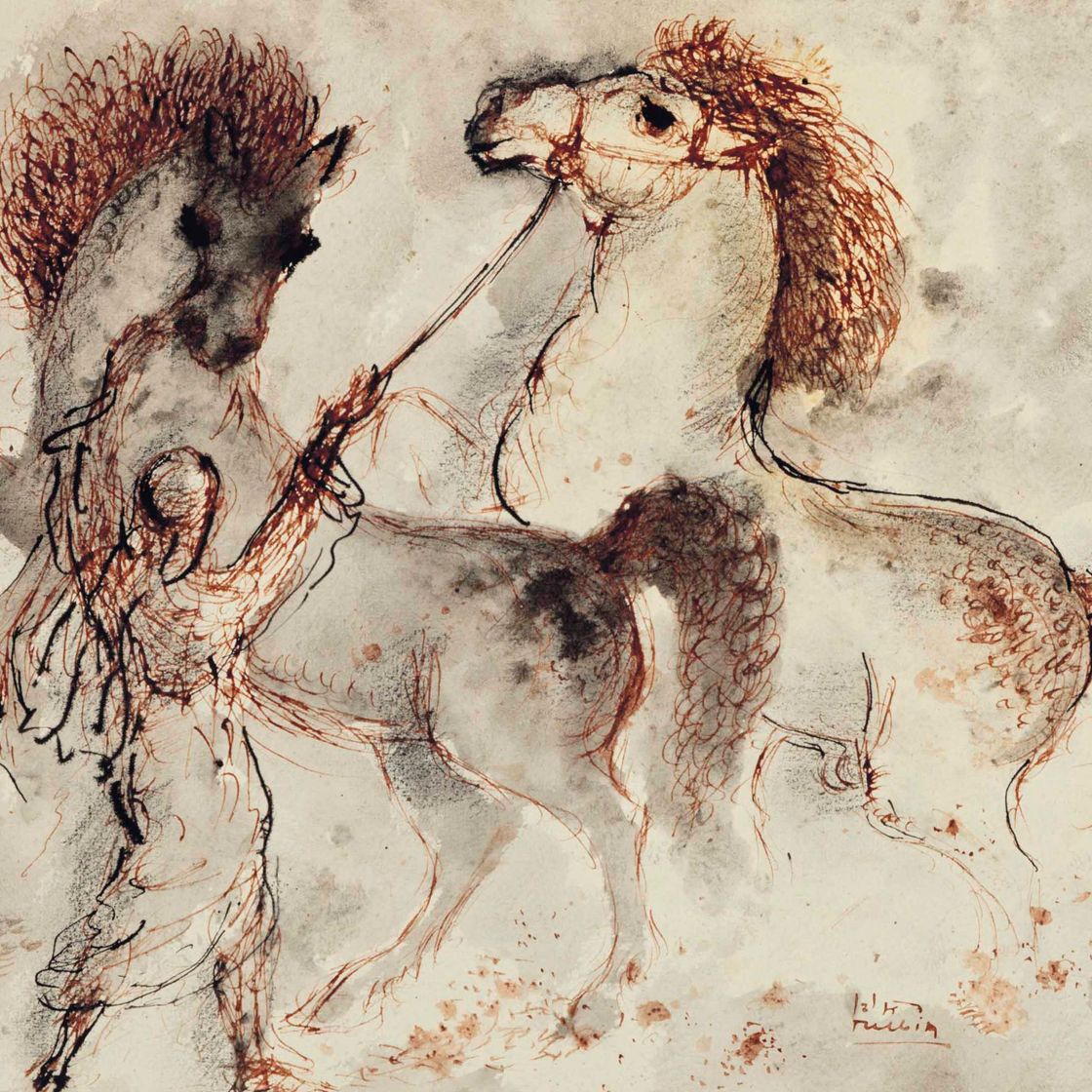 Reuven Rubin — Арабские лошади