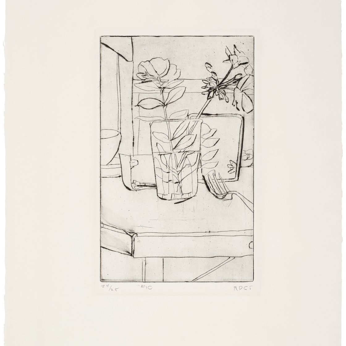 Richard Diebenkorn — 41 Гравюра с сухими точками, изображение 11