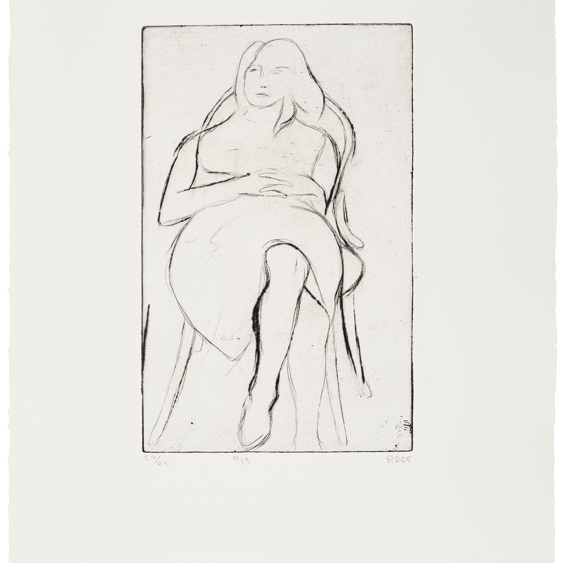 Richard Diebenkorn — 41 Гравюра с сухими точками, изображение 14