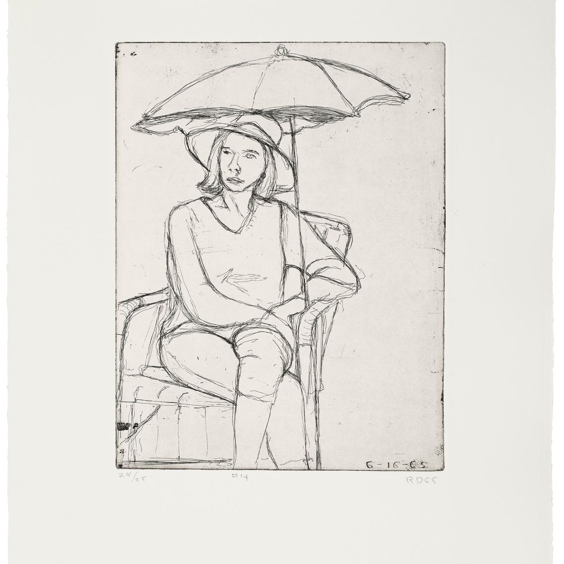 Richard Diebenkorn — 41 Гравюра с сухими точками, изображение 15