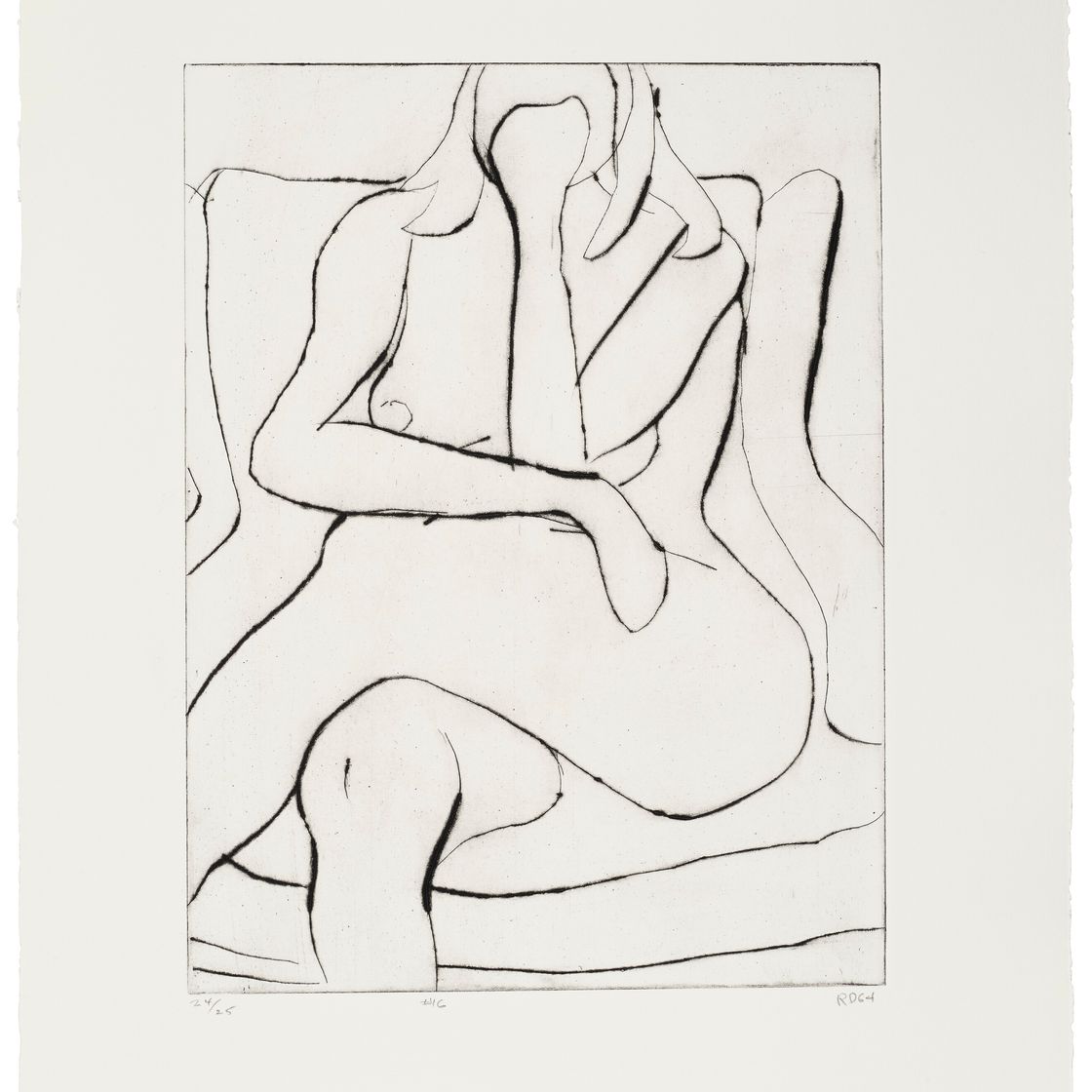 Richard Diebenkorn — 41 Гравюра с сухими точками, изображение 17