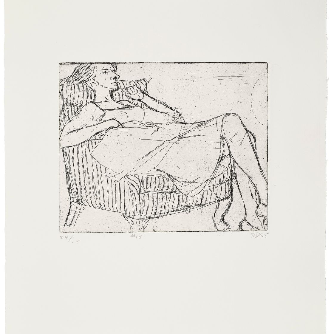 Richard Diebenkorn — 41 Гравюра с сухими точками, изображение 19