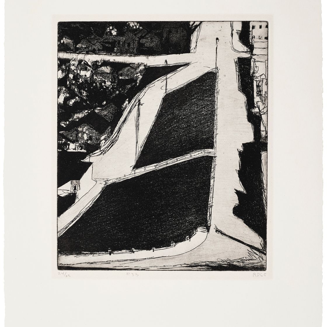 Richard Diebenkorn — 41 Гравюра с сухими точками, изображение 34