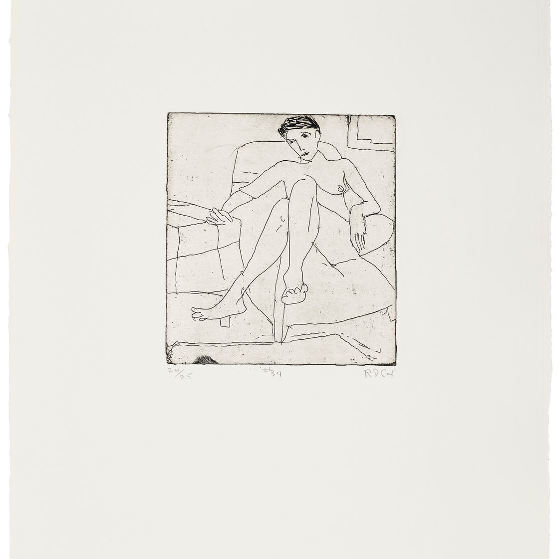 Richard Diebenkorn — 41 Гравюра с сухими точками, изображение 35