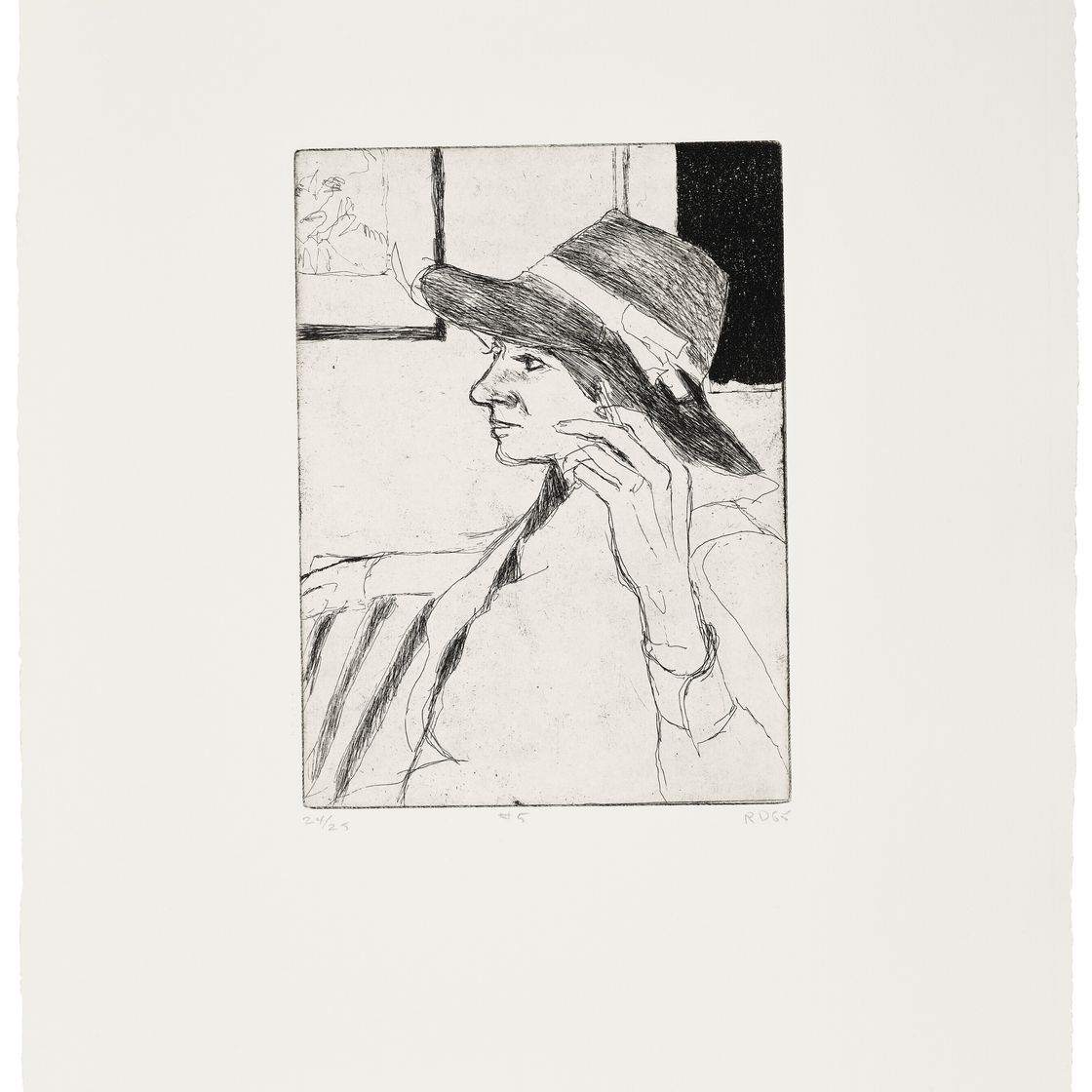 Richard Diebenkorn — 41 Гравюра с сухими точками, изображение 6